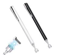 Kzouenzu Acier Inoxydable Aimant Telescopique [2 Pièces], Aimant Telescopique, Pour Vis, Écrous, Clés, Pièces Métalliques, Durable Avec Clip De Poche