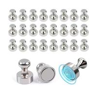 Kzouenzu Aimants Puissants [24 Pcs], Aimant Neodyme, avec Boîte de Rangement, Puissants pour Frigo Cuisine Réfrigérateur Tableau, Tableau Blanc Carte Photos