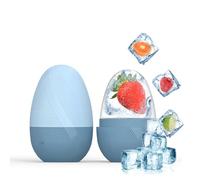 Kzouenzu Ice Roller Visage, Rouleau Massage Visagepour Les Yeux Réutilisable, Glaçon Pour Éliminer Les Poches, Améliore L'Élasticité De La Peau [Bleu]