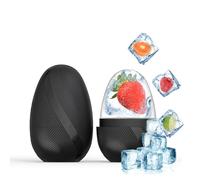 Kzouenzu Ice Roller Visage, Rouleau Massage Visagepour Les Yeux Réutilisable, Glaçon Pour Éliminer Les Poches, Améliore L'Élasticité De La Peau [Noir]