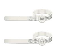 Kzouenzu Lot De 2 Baguiers, Mesure De La Taille Des Doigts, Mesure Taille Baguer, Ruban À Mesurer Pour Bagues Pour La Mesure Des Bijoux Hommes Femmes