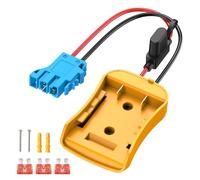 Kzreect Adaptateur de batterie compatible avec batterie Dewalt 20 V, kit de conversion avec porte-fusible et connecteur de faisceau de fils compatible avec les jouets à portée de main Peg-Perego Kids