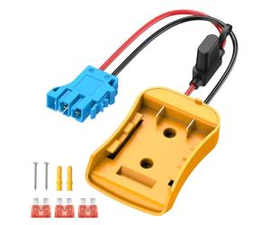 Kzreect Adaptateur de batterie compatible avec batterie Dewalt 20 V, kit de conversion avec porte-fusible et connecteur de faisceau de fils compatible avec les jouets à portée de main Peg-Perego Kids