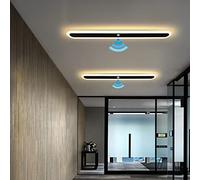 KZT Plafonnier LED avec Détecteur de Mouvement Intérieur Lampe de Plafond de rectangulaire IP54 moderne éclairage de Plafond avec capteur lumière du jour Pour balcon Garage véranda salon chambre