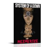 KZXBOCXHV Impression sur toile « System of A Down Mezmerize » - Décoration murale d'intérieur - 30 x 45 cm - Style rétro - Cadre