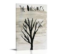 KZXBOCXHV Impression sur toile The Outsiders - Décoration murale d'intérieur - Style rétro - 60 x 90 cm - Style rétro - Cadre