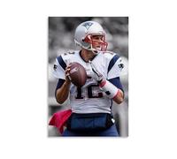 KZXBOCXHV Impression sur toile Tom Brady style 10 - Décoration murale rétro pour maison, salle de sport, bureau, chambre à coucher - 60 x 90 cm