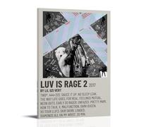 KZXBOCXHV Lil Uzi Vert Luv Is Rage 2 Impression sur toile murale style rétro encadré 40 x 60 cm