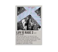 KZXBOCXHV Lil Uzi Vert Luv Is Rage 2 Impression sur toile murale style rétro sans cadre 30 x 45 cm