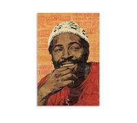 KZXBOCXHV Marvin Gaye - Impression sur toile murale style rétro sans cadre, pour maison, salle de sport, bureau, chambre à coucher, 50 x 75 cm