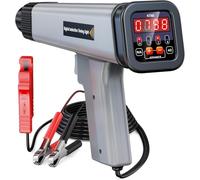 KZYEE KT60 Lampe Stroboscopique Allumage - Angle de Avance & RPM & 2/4 Temp | 12V Pistolet D'allumage Inductive Pistolet Stroboscopique Allumage Xenon Moteur Timing Light avec Ecran LCD pour Voiture Moto