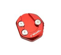 KZYQDARS Béquille Latérale de Moto pour R&EBEL 500 300 pour CMX300 pour CMX500 2017-2021 Béquille De M&OTO Extension De Béquille Latérale Agrandisseur Plaque Pad(1 Red)