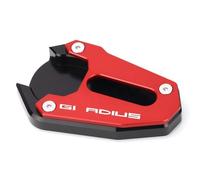 KZYQDARS Béquille Latérale de Moto pour S&UZUKI pour SV 650/650X SV650 SV650X Gladius SFV 650 SFV650 Extension de béquille Pied Béquille Latérale Agrandisseur Plaque Pad(2 Red)