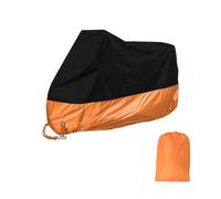 L - 190t Cubierta De La Motocicleta Toda La Temporada Protección Revestimiento De Plata Dureza Fuerte Anti-Uv Impermeable A Prueba De Polvo De La Cubierta Con Bolsa De Almacenamiento - Orange