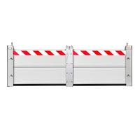 L 3.28m x H 40cm BarrièRe Anti-Inondation, ClôTure Anti-Inondation BarrièRe Anti-Inondation Robuste, BarrièRe Mobile de Protection Contre Les Inondations, Aluminium BarrièRe Anti-Inondation