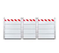 L 6.28m x H 40cm BarrièRe Anti-Inondation, ClôTure Anti-Inondation BarrièRe Anti-Inondation Robuste, BarrièRe Mobile de Protection Contre Les Inondations, Aluminium BarrièRe Anti-Inondation