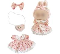 L-A-B-U-B-U Vetement De 38 Cmadaptés Aux Poupées L-A-B-U-B-U De 38 Cm1 Robe Avec Sac À Bandoulière En Forme De C?Ur Et 1 Accessoire Pour Cheveux Avec N?Ud
