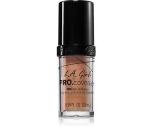 L.A. Girl Cosmetics PRO. Coverage fond de teint liquide éclat teinte Nude Beige 28 ml