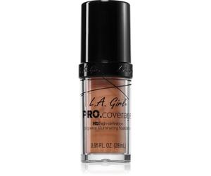 L.A. Girl Cosmetics PRO. Coverage fond de teint liquide éclat teinte Warm Beige 28 ml