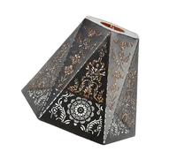 L ' abat-jour en fer d ' aspect vieilli projette de beaux motifs de lumière, idéal pour un réglage confortable, abat-jour de décoration intérieure