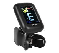 L Accordeur électronique avec micro en silicone, mini appareil de réglage portable compatible avec guitare électrique acoustique, gamme A0-C8, A4 430-450 Hz, batterie CR2032