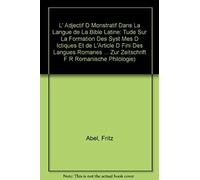 L' Adjectif Démonstratif Dans La Langue De La Bible Latine