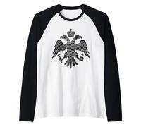 L’Aigle Bicéphale Byzantin - Emblème Héraldique - Vintage Manche Raglan