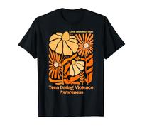L Amour ne devrait Pas Blesser - Sensibilisation à la Violence dans Les fréquentations chez Les Adolescents Orange T-Shirt