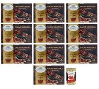 L' Angelica Tisana Cacao e Nocciola Lot de 10 tisanes au cacao et noisettes + boîte de 400 g