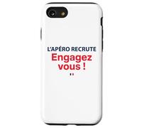 L’Apéro Recrute Engagez-Vous ! Humour apéritif français Coque pour iPhone SE (2020) / 7/8