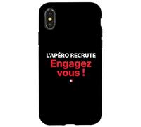 L’Apéro Recrute Engagez-Vous ! Humour apéritif français Coque pour iPhone X/XS