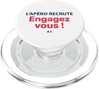L’Apéro Recrute Engagez-Vous ! Humour apéritif français PopSockets PopGrip pour MagSafe