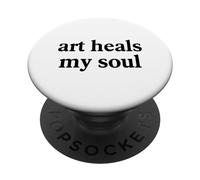 L’art guérit mon âme Thérapie par les artistes PopSockets PopGrip Interchangeable
