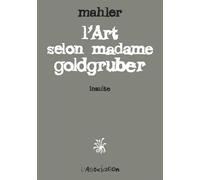 L' Art selon madame goldgruber Insulte - Nicolas Mahler - L'association - broché - Bande dessinée