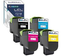 L artouche de Toner Compatible 71B0010 71B0020 71B0030 71B0040 71B20K0 71B20C0 71B20M0 71B20Y0 CS317dn CX317dn CS417dn CX417de CS517de CX517de (K C M Y) Remplacement pour Lexmark CS317 CS417 CS517