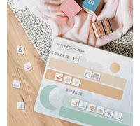 L’Atelier Gigogne - Tableau de Routine Enfant Montessori 3-8 Ans - Plateau Magnétique + 57 Magnets - Routine Matin & Soir - Autonomie, Émotions, Repères du Temps - Fabriqué en France