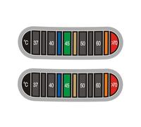 L ' autocollant pour thermomètres de tasse affiche la température en degrés Bandes adhésives pour tester l ' eau Autocollant de café Bandes liquides Étiquette à haute viscosité