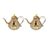 .l Bec verseur doré pour cuisinière, infuseur rapide pour café de bureau, chauffage à ébullition chinois, chauffe-eau sans goutte, en métal avec grande poignée à paroi, théières de service à feuilles