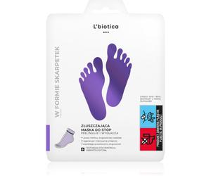 L’biotica Masks chaussettes exfoliantes pour adoucir et hydrater la peau des pieds 1 paire