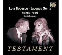 L.Bobescu - franck : sonate pour violon en la majeur - faure : sonate pour violon n°1 en la majeur op.13
