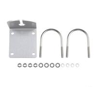 L Boulon Support d'antenne d'extérieur Collier de serrage pour montage mural de mâts et tuyaux de 18-22,8 mm de diamètre, LoRa, hélium Miner et N-K antennes Argenté