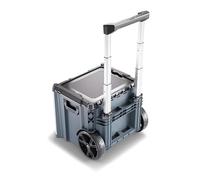 L-BOXX Contractor Large Rolling Tool Box - Boîte à outils étanche IP65 - Boîte à outils robuste avec poignée télescopique, compartiment supplémentaire et verrouillage de sécurité
