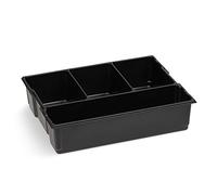 L-BOXX Insert pour petites pièces à 4 compartiments | Organiseur sur mesure pour L-BOXX 136 et LS-BOXX 306 | Plastique robuste • 4 compartiments fixes | Idéal pour vis, écrous et chevilles