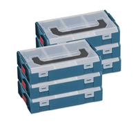 L-BOXX Sortimo L Boxx Mini boîte à outils, boîte de rangement, vis avec couvercle, boîte de tri des vis (6, bleu professionnel)