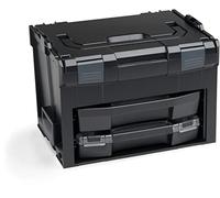 L-BOXX Sortimo LS BOXX 306 Noir | Avec i-BOXX 72 I3 et tiroir LS 72 | Mallette à outils professionnelle vide | Caisse à outils en plastique