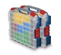 L-BOXX W-BOXX 102 Professional Bleu avec 2 boîtes d'insertion | Boîte de rangement de catégorie L-Case | Boîte à vis avec couvercle transparent