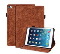 L&Btech Coque iPad Mini 5 Cover 7.9'', iPad Mini 4 Premium en Cuir PU Étui Flip Portefeuille Housse de Protection avec Support et Veille/Réveil Auto pour iPad Mini 1 2 3 4 5 Tablettes,Marron