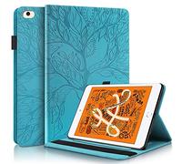 L&Btech Coque pour iPad Mini 6 /iPad Mini 5 Housse Étui de Protection Cuir PU Flip Portefeuille Cover iPad Mini 4/3/2/1 Case avec Fonction Sommeil/Réveil Auto, pour iPad Mini 7,9 Pouces, Turquoise