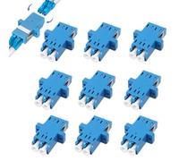 L c-Lc Connecteur F ibre Optique 10 Pcs Coupleurs à Fibre O ptique L c Femelle Vers L c Femelle Adaptateur Duplex L c/Upc Adaptateur L c Vers L c Monomode Upc Duplex Pour Fibre O ptique,Réseau Local