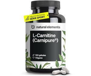 L-carnitine 2000 - labellisée Carnipure® par Lonza - 2 000 mg de L-carnitine par dose quotidienne - 120 capsules - vegan, hautement dosé, sans additifs - produit et testé en laboratoire en Allemagne